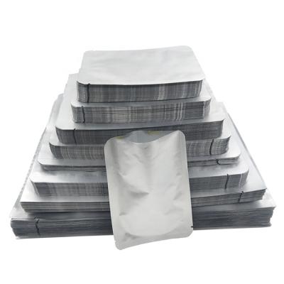 China Recyclable Wholesale Custom Matt Light Food Packaging Zip Lock Aluminum Foil Silver Plastic Bags for sale