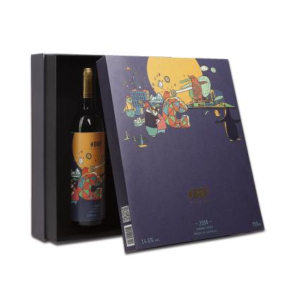 China Recyclable Luxury Wine Glass Packaging Paper Boxes Wine Box Red Wine Box for sale