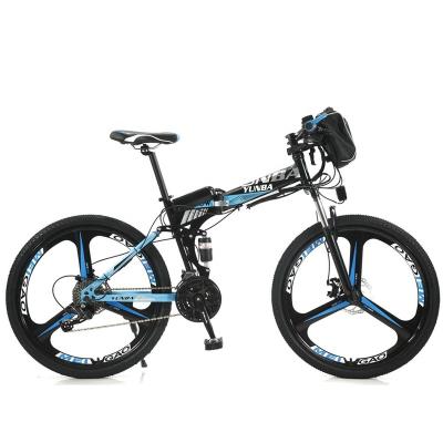 China New Model Elektrische Fiets High Carbon Steel Disc Brake E-Bike Aluminum Alloy Steel Outer Wheels Both Shape Electric Mountainbike for sale