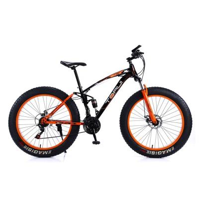 China Fat Tire Fat Bike Cruiser Mud Beach Mountain Bike Bicycleold Motonieve Mountaincycle Luxury Professional High Carbon Steel Snow Bicycle for sale