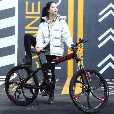 China Bisikleti Dag Mud Cruiser Road Bike China Factory Factory High Carbon Steel Folding Mountainbike Disc Brake Hard Steel Frame for sale