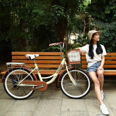 China Bulk Sale China Retro City Classic Bike Lady Female Girl Student's Single Speed ​​Bikecycle Bicicleta Para Mujeres Mountain Bike for sale