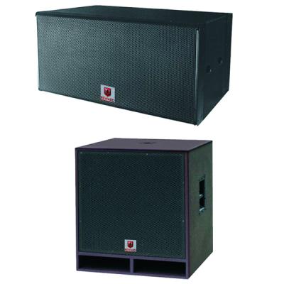 China Dual 18'' Subwoofer Line Array Subwoofer 2000w Sub for sale