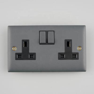 China week BS 13a Twin Switched Socket Outlet Residential / General Purpose UK for sale