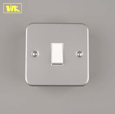 China week Residential / General Purpose Fireproof 10AX 1 Gang 2 Way Outdoor Switched Plate With Floor Box for sale