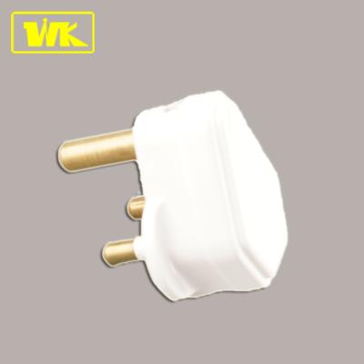 China Residential PC / General Purpose Rewireable Sheathed 5A 3 Round Pin Electrical Adapter Plug Top for sale