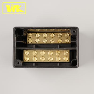 China Indoor Application Urea Thermoset Housing Brass Terminal Enclosure 100A 100 Amp Junction Box for sale