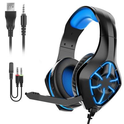 China Noise Isolating Microphone Dropshipping Support Noise Canceling Over Ear Headphones With Mic Stereo Gaming Headset For PS5 for sale