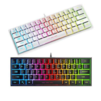 China 2021 New Touch FV-61 Mechanical Keyboard LED Backlit Multimedia Optical Axis Waterproof Mechanical Keyboard for sale