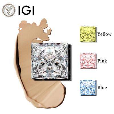 China Wholesale Diamond Hpht Certified Real HPHT Lab Princess Cut D-H VVS-SI CVD HPHT China IGI Diamond 0.3-4 Carat For Jewelry Making for sale