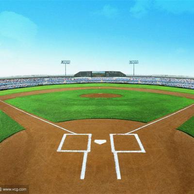 China Non Infill Baseball Turf Artificial Grass For Baseball Field 4*25m / 2*25m for sale