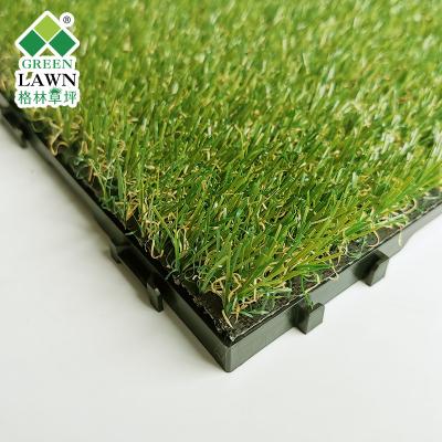 China Morden China Factory Suspended Splice Lawn Synthetic Lawn Artificial Grass for sale