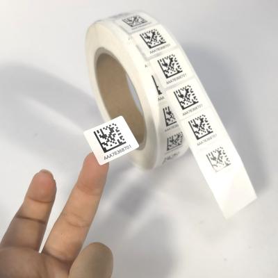 China Custom Anti-Counterfeit Unique Barcode Sticker Variable Qr Code Security Seal Labels Etiquetas Personalizadas For Packaging for sale