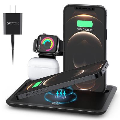 China High quality best selling mobile phone best price 4 in 1 fast charging station compatible wireless charger for sale