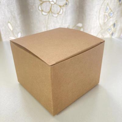 China 100pcs Custom Logo Paper Packaging Box Matt Lamination Empty Face Cream Brown Box for sale