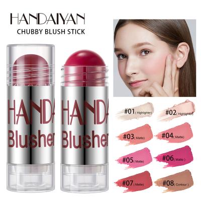 China Velvet Like Color Stick Blush Korean cosmetic Make Up beauty cheek blusher Moisturizing cheek color Blam Blusher for sale