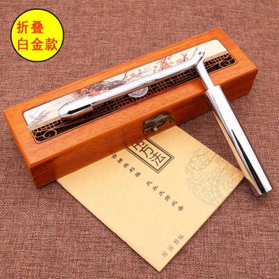 China Folding pure copper Xunlong ruler feng shui detector bar divination stick water vein instrument for sale