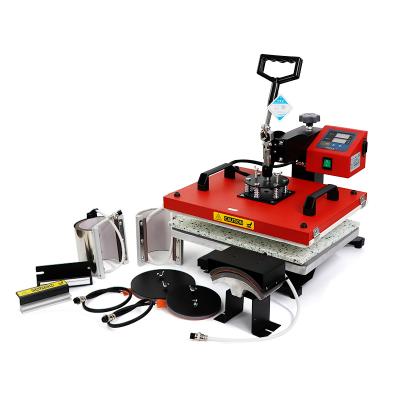 China Hotels 6 in 1 heat press printing machine six in one combined multifunctional heat transfer printing machines for sale