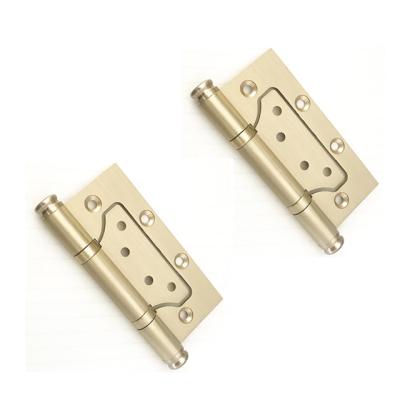 China Safe Door Hinge Interior Wood Door 2BB Gold Satin Ball Bearing 4 Inch Folding Full Brass Hinge for sale