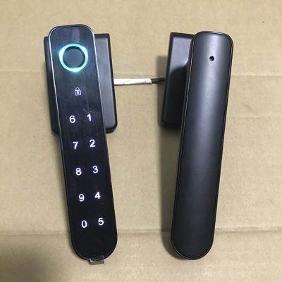 China Home Easy Install Black Electronic Lock One Touch Digital Password Open Lock For Office Glass Door Smart Smart Lock for sale