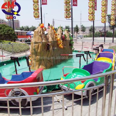 China kids games track car watertank amusement track cars water tank car ride for sale