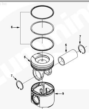 Cina un pistone di 4025183 4089613 Cummins nel corredo del pistone del motore diesel ISC/6CT/ISL in vendita