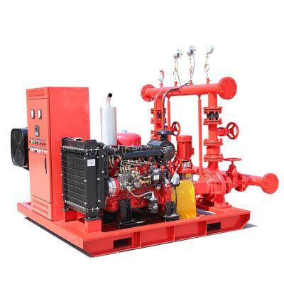 China Commercial Horizontal Automatic Diesel Buildings 220M Head Irrigation Fire Frighting Pump Set for sale