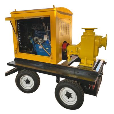 China Commercial Buildings 3 Inch 32 Inch Diesel Pump Centrifugal Self Priming Mobile High Pressure Sewage Pumps for sale