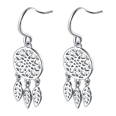 China Environmental Friendly 925 Sterling Silver Simple Jewelry Drop Dangle Earrings For Woman for sale