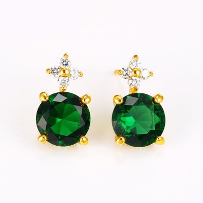 China Environmental Friendly Charm Earrings Fashion Brass Jewelry For Women for sale