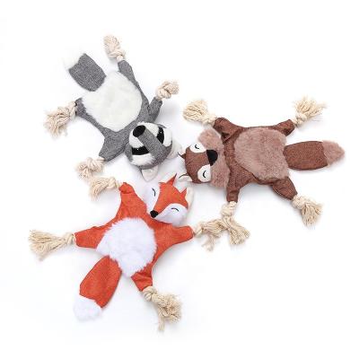 China Stocked Pet Puppy Voice Dog Toy Paper Squeaky Plush Dog Toy Crack-Resistant Paper Squeaky Toy for sale