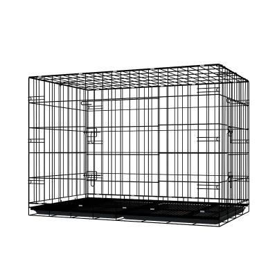 China Breathable Pet Cage Golden Retriever Alaskan Dog Cage Encrypted Bold Angle Steel Folding Type (L) for sale