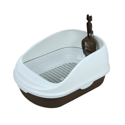 China Cat Litter Toilet Large Size Clean Easy Viable Grilled Cat Litter Box for sale