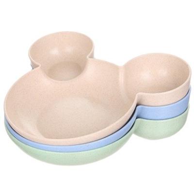 China Mickey Mouse Shape Viable Dog Cat Plastic Food Water Bowl for sale