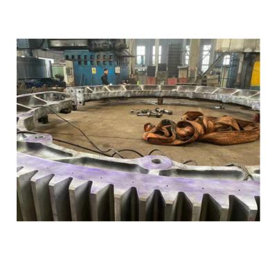 China Transmission part customized gear spiral cylindrical casted perimeter for rotary kiln and ball mill for sale