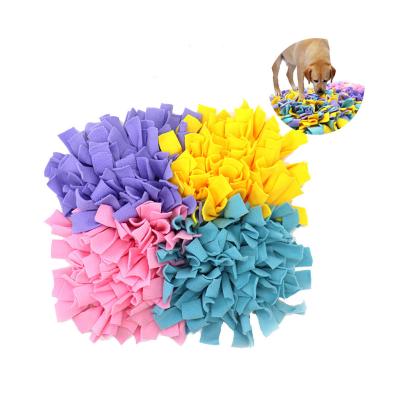 China WOGOZAN Colorful Stocked Nose Mat DIY Machine Washable Puzzle Nosework Toy Snuffl Dog Mat for sale