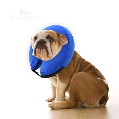 China Medical Recovery Cat For Pets Elizabethan Collar Pet Wear Anti-bite E-collar Viable Protective Inflatable Dog Cats for sale