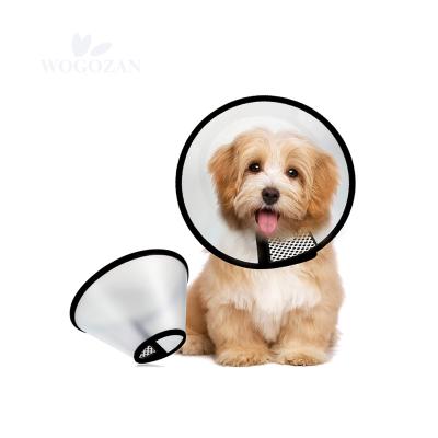 China Viable Popular Elizabethan Protective Circle Anti Bite Lick Circles Recovery Cone Neck Pet Cat Dog E Collar for sale