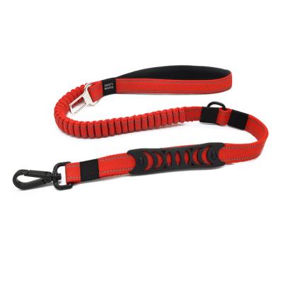 China Stored Explosion Proof Stretch Pet Leash Car Seat Belt Anti Pull Dog Carabiner Leash Large Large for sale