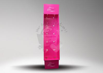 China Pink Promotion Retail Custom Cardboard Display for Night Cap / Paper Display Stand for sale