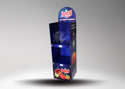 China Offset Printing Drinks Cardboard POS Display Showing Fruit Juice for sale