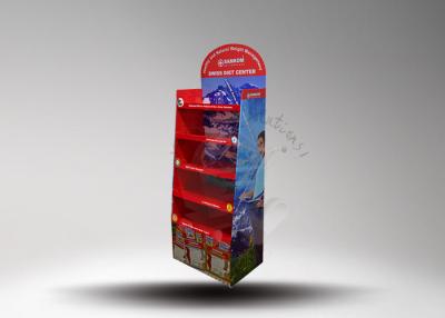 China Custom 5 Levels Cardboard Retail Display Stands For Diet Magazine for sale