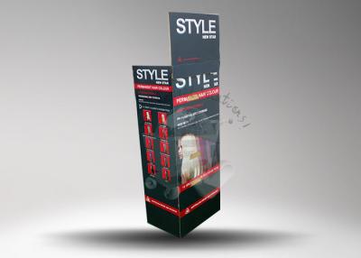 China Shampoo Bottle Cardboard Retail Display Stands For Surpermarket for sale