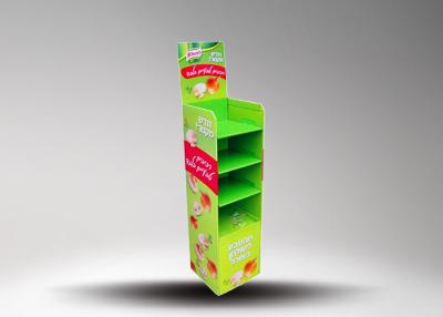 China Foldable Cardboard Retail Display Stands For Shoes / Snacks Products for sale