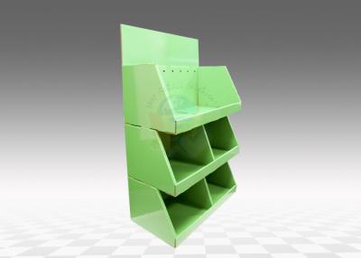 China OEM Cardboard POS Display Stands 3 Shelves for Supermarket for sale