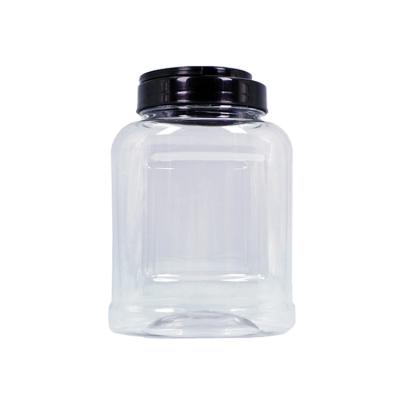 China Non-toxic tasteless Hot Selling Bottle Round Shape Food Grade Storage Bottles Pet Plastic Clear For Sale for sale