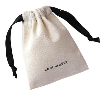 China Recyclable Custom Logo Jewelry Bags Packaging Small Jewelery Bags With Ribbon Drawstring for sale