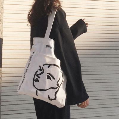 China Durable Eco-friendly Logo Printed Original High Quality Organic Cotton Color Canvas Shopping Tote Bag for sale