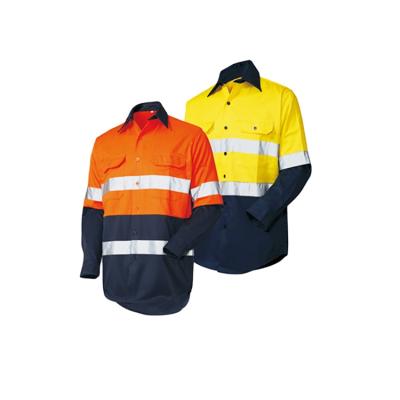 China LED FLASH TC Pants Mens Safety Pants With Drill Reflective Shirt High Visibility Mens Cotton Short Sleeve for sale