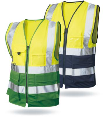 China Factory Wholesale Hot Sales ENISO20471 Class 2 Reflective High Visibility Safety Reflective Vest for sale